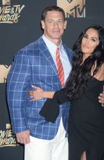 NIKKI BELLA and John Cena at 2017 MTV Movie & TV Awards in Los Angeles 05/07/2017