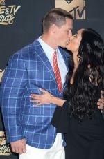 NIKKI BELLA and John Cena at 2017 MTV Movie & TV Awards in Los Angeles 05/07/2017