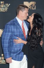 NIKKI BELLA and John Cena at 2017 MTV Movie & TV Awards in Los Angeles 05/07/2017