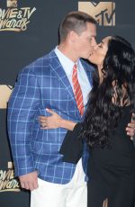 NIKKI BELLA and John Cena at 2017 MTV Movie & TV Awards in Los Angeles 05/07/2017