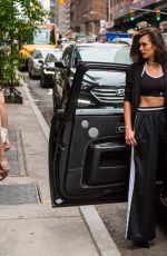 NINA DOBREV on the Set of a Photoshoot for Donna Karan in New York 05/23/2017