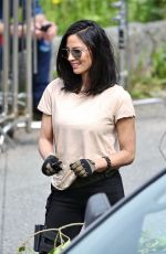 OLIVIA MUNN on the Set of The Predator in Vancouver 05/10/2017