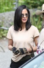 OLIVIA MUNN on the Set of The Predator in Vancouver 05/10/2017