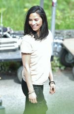 OLIVIA MUNN on the Set of The Predator in Vancouver 05/10/2017