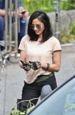 OLIVIA MUNN on the Set of The Predator in Vancouver 05/10/2017