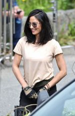 OLIVIA MUNN on the Set of The Predator in Vancouver 05/10/2017