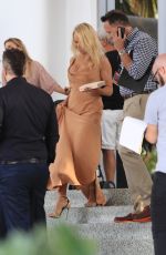 PAMELA ANDERSON Leaves Her Hotel in Miami 05/13/2017