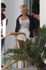 PAMELA ANDERSON Out and About in Miami 05/14/2017