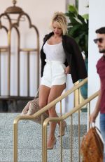 PAMELA ANDERSON Out and About in Miami 05/14/2017