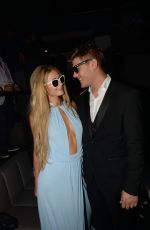 PARIS HILTON and Chris Zylka at Akon Concert in Cannes 05/20/2017