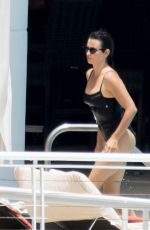 PENELOPE CRUZ in Black Swimsuit at a Pool in Miami 05/19/2017