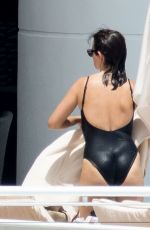 PENELOPE CRUZ in Black Swimsuit at a Pool in Miami 05/19/2017