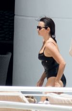 PENELOPE CRUZ in Black Swimsuit at a Pool in Miami 05/19/2017
