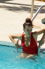 PENELOPE CRUZ in Swimsuit at a Pool in Miami 05/17/2017