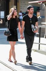 PHOEBE TONKIN and Paul Wesley at The Grove in West Hollywood 05/02/2017
