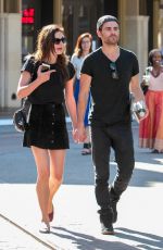 PHOEBE TONKIN and Paul Wesley at The Grove in West Hollywood 05/02/2017