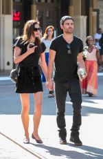 PHOEBE TONKIN and Paul Wesley at The Grove in West Hollywood 05/02/2017