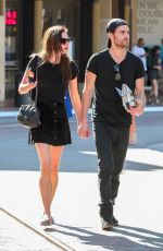 PHOEBE TONKIN and Paul Wesley at The Grove in West Hollywood 05/02/2017
