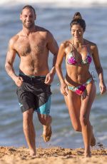 PIA MILLER in Bikini and Jake Ryan on the Set of Home & Away at Palm Beach in Sydney 05/30/2017