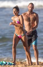 PIA MILLER in Bikini and Jake Ryan on the Set of Home & Away at Palm Beach in Sydney 05/30/2017