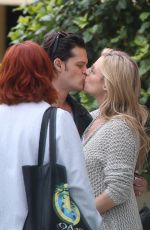 Pregnant ABI TITMUSS and Ari Welkom Share a Kiss Out in Los Angeles 05/28/2017