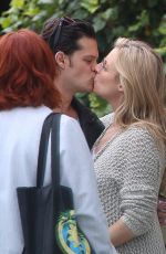 Pregnant ABI TITMUSS and Ari Welkom Share a Kiss Out in Los Angeles 05/28/2017