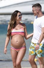 Pregnant DANIELLE LLLOYD in Bikini on the Beach in Dubai 05/27/2017