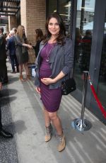Pregnant NADIA BJORLIN at Ken Corday Walk of Fame Ceremony in Hollywood 05/15/2017
