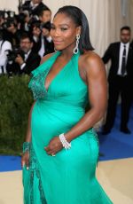 Pregnant SERENA WILLIAMS at 2017 MET Gala in New York 05/01/2017