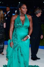 Pregnant SERENA WILLIAMS at 2017 MET Gala in New York 05/01/2017