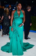 Pregnant SERENA WILLIAMS at 2017 MET Gala in New York 05/01/2017