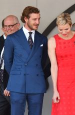 PRINCESS CHARLENE at Podium Ceremony of 75th Monaco F1 Grand Prix in Monte Carlo 05/28/2017