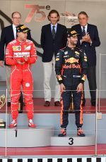 PRINCESS CHARLENE at Podium Ceremony of 75th Monaco F1 Grand Prix in Monte Carlo 05/28/2017