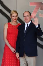 PRINCESS CHARLENE at Podium Ceremony of 75th Monaco F1 Grand Prix in Monte Carlo 05/28/2017