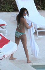 PRIYANKA CHOPRA in Bikini at Her Hotel Pool in Miami 05/15/2017