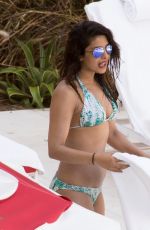 PRIYANKA CHOPRA in Bikini at Her Hotel Pool in Miami 05/15/2017