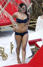 PRIYANKA CHOPRA in Bikini at Her Hotel Pool in Miami 05/12/2017