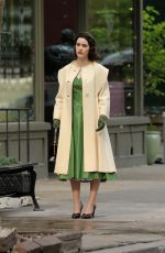 RACHEL BROSNAHAN on the Set of The Marvelous Mrs. Maisel in New York 05/24/2017
