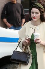 RACHEL BROSNAHAN on the Set of The Marvelous Mrs. Maisel in New York 05/24/2017