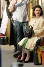 RACHEL BROSNAHAN on the Set of The Marvelous Mrs. Maisel in New York 05/24/2017