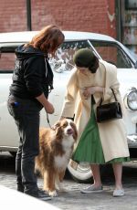 RACHEL BROSNAHAN on the Set of The Marvelous Mrs. Maisel in New York 05/24/2017
