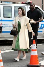 RACHEL BROSNAHAN on the Set of The Marvelous Mrs. Maisel in New York 05/24/2017