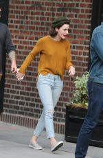 RACHEL BROSNAHAN on the Set of The Marvelous Mrs. Maisel in New York 05/24/2017