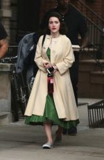 RACHEL BROSNAHAN on the Set of The Marvelous Mrs. Maisel in New York 05/24/2017