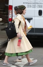 RACHEL BROSNAHAN on the Set of The Marvelous Mrs. Maisel in New York 05/24/2017