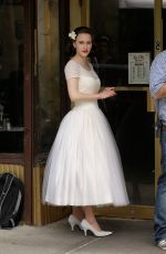 RACHEL BROSNAHAN on the Set of The Marvelous Mrs. Maisel in New York 05/24/2017