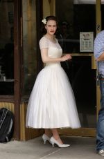 RACHEL BROSNAHAN on the Set of The Marvelous Mrs. Maisel in New York 05/24/2017