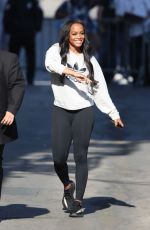 RACHEL LINDSAY Arrives at Jimmy Kimmel Live in Hollywood 05/22/2017