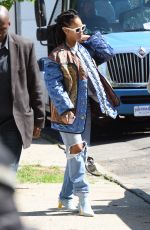 RIHANNA Arrives on the Set of Ocean