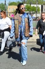 RIHANNA Arrives on the Set of Ocean